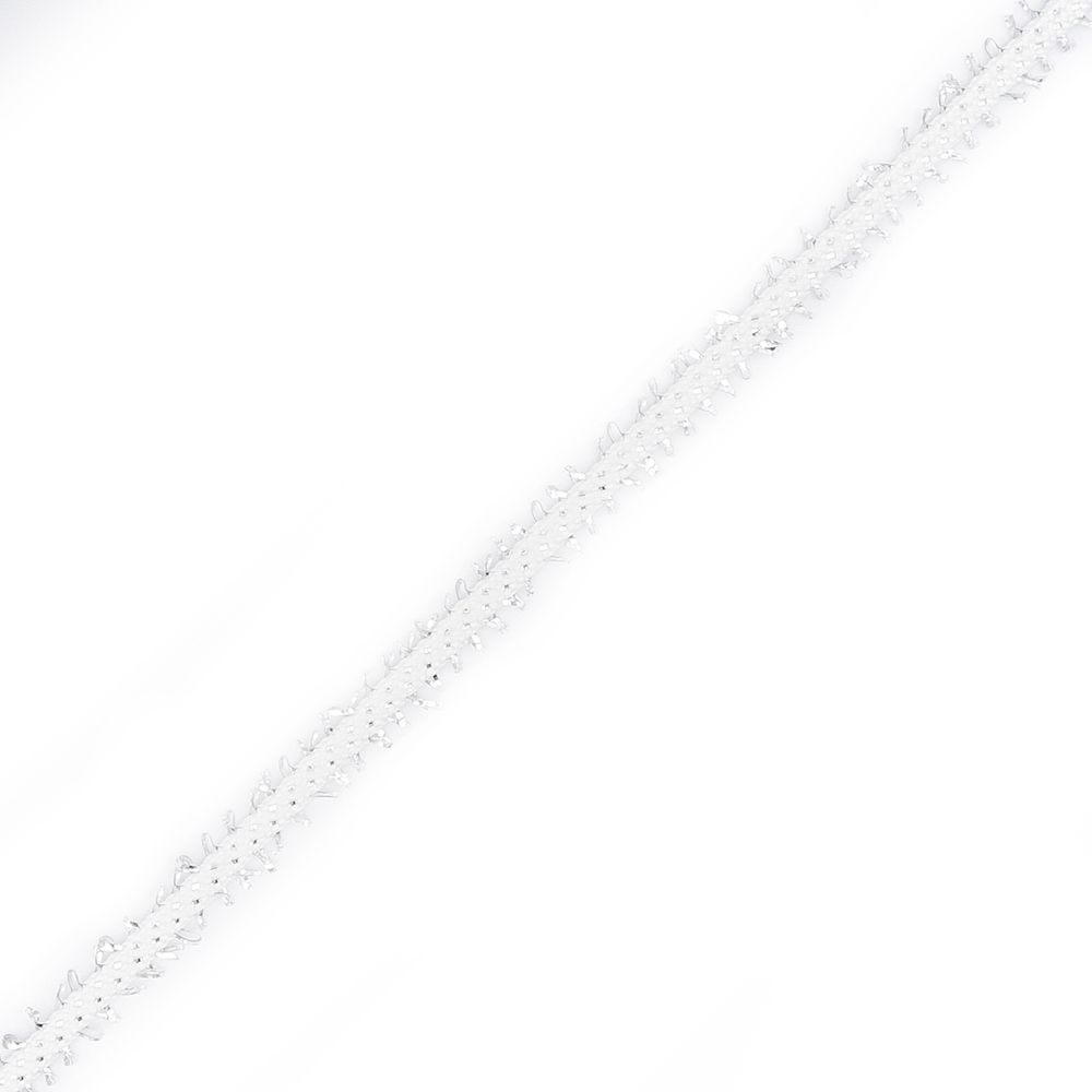 Шнур отделочный плетеный ⌀6.0 мм / 30 метров, белый, С987Г7