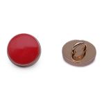 Пуговицы на ножке 18L (11мм), металл (Red/G (красный/золото)), MEs-2013, 36 шт