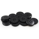 Пуговицы 4 прокола 44L (Black (черный)), 36 шт