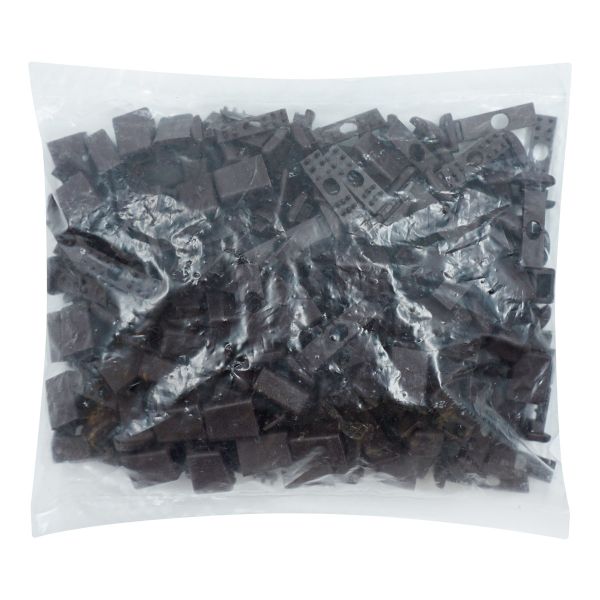 Наконечник для шнура пластик 17х11 мм, ПП, коричневый, 100 шт