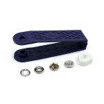 Кнопка рубашечная (джерси) закрытая ⌀10.0 мм, 9 шт, латунь, гладкая шапка, серебристый, Prym