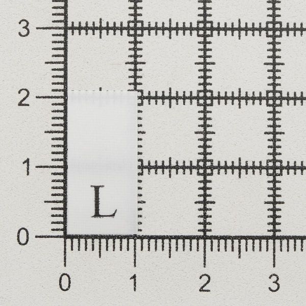 Этикетка-размерник, белый, 10х20 мм, 100 шт, L