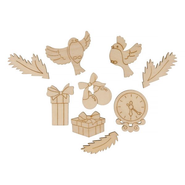 Заготовка из фанеры (мини набор) Зимний фанера 0.3 см, 01, Mr.Carving ВД-1259