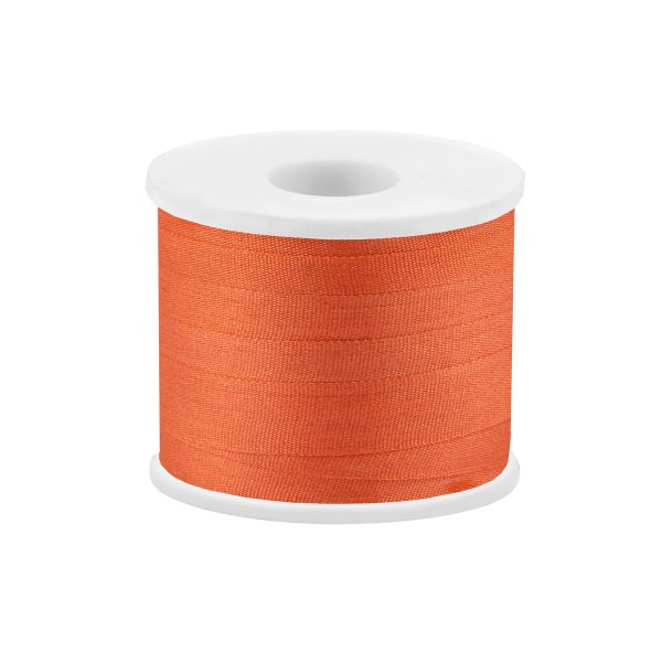 Лента (тесьма) шелковая 7.0 мм / 45.5±0.5 метров, №061 оранжевый, Gamma SR-7
