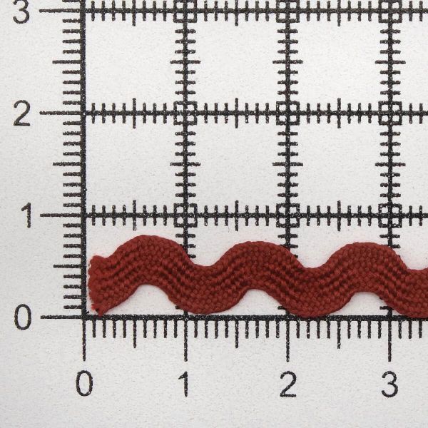 Тесьма вьюнчик 9 мм, 30м, красный