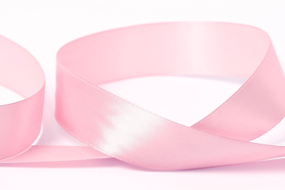 Лента атласная 1-сторонняя 25.0 мм / 33±2 метра, №067 св-розовый, в термоплёнке, Gamma