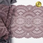 Кружево бельевое эластичное 195 мм / 3 м, TBY.30239, цв.620 морской туман, Kruzhevo