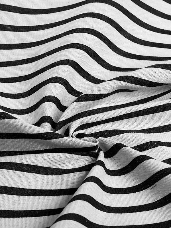 Льняная ткань 140 г/м², 150 см / 3 метра, TBY.DJ.13-1-3, цв.черный