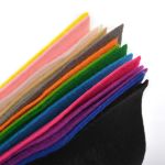 Фетр листовой мягкий 1.0 мм, 20х30 см, SA4, уп. 20 листов, цв. ассорти