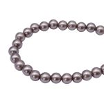 Бусины пластик под жемчуг ⌀8 мм, 500 г, цветные, круглые, A124 серый, Astra&Craft, LY-264