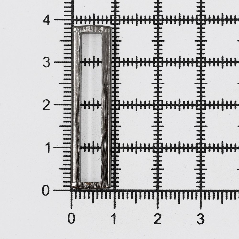 Шлевка металл 35х5х4 мм, цв. чер.никель, 10 шт
