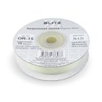 Лента капроновая (органза) 15.0 мм / 22.8±1 метра, 121 св.св.салатовый, Blitz OR-15