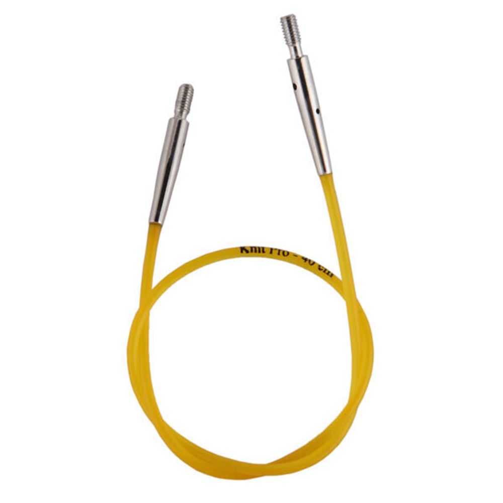 Тросик для съемных спиц Knit Pro (2 заглушки, кабельный ключик), длина 20 (40) см, 10631