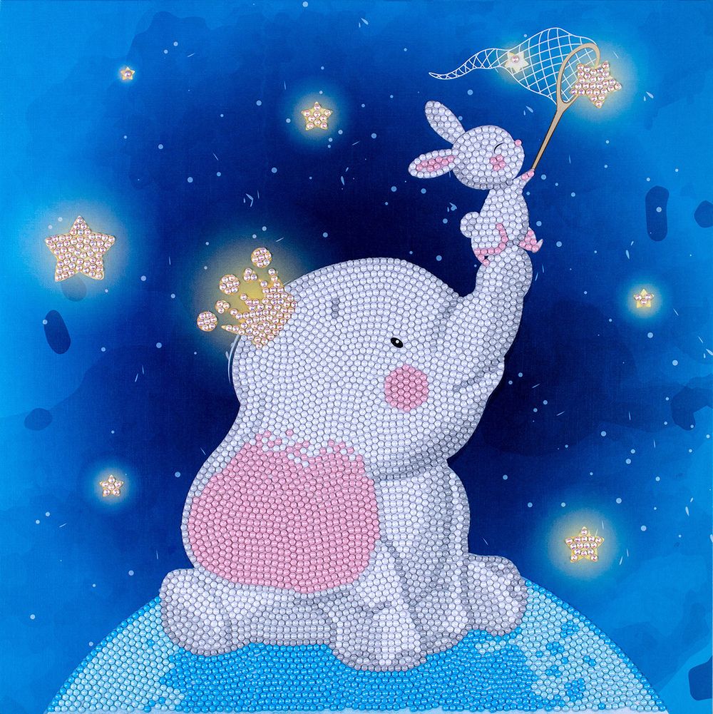 Алмазная (кристальная) мозаика Фрея, постер Ловцы звёзд 30х30 см