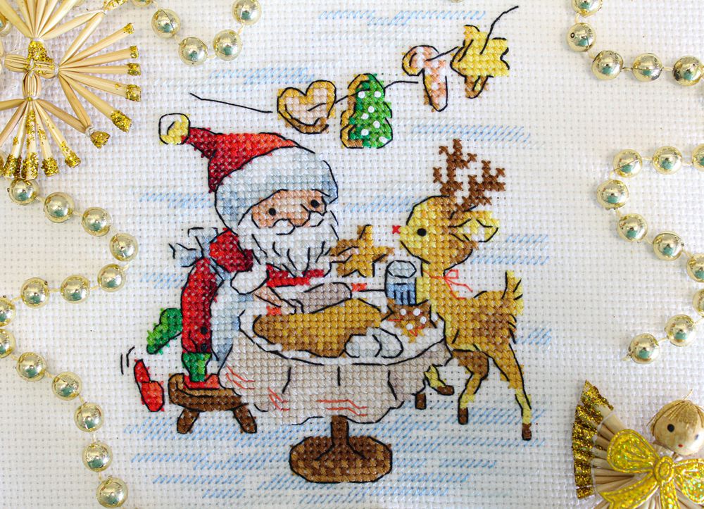 Набор для вышивания нитками МП Студия (Жар-птица), Сладкие угощения, 13х11 см