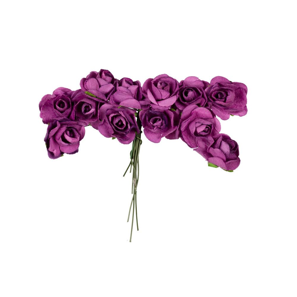 Цветы декоративные 6х12 шт, 16 Пурпурная бабочка (сиреневый), Mr.Painter PFE-15