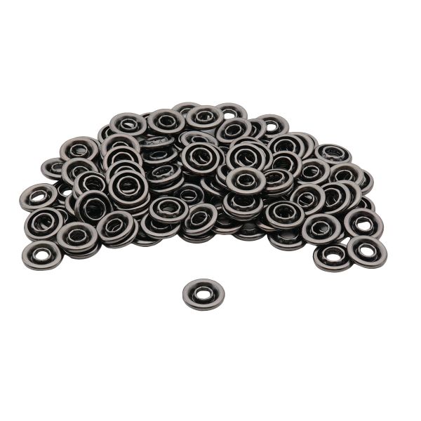 Часть кнопки рубашечной ⌀9 мм (B-часть), черн. никель мет, B, 100 шт, BIG