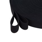 Резинка башмачная 25.0 мм / 25 метров, тканая аппретированная, 20.8 г/п.м., черная, 5025Ч