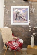 Алмазная (кристальная) мозаика Фрея, Волшебный единорог, 45х45 см