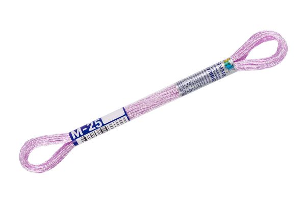 Мулине Gamma металлик, цв.М-25 лиловый, 12 мотков по 8 метров