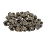 Пуговицы на ножке 24L (15мм), металл (OB бронза), 72 шт, ME 621