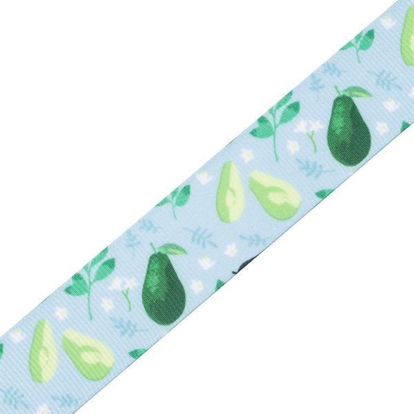 Лента репсовая (в рубчик) Авокадо 25 мм, 22.86 м