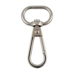 Карабин металл 20.0 мм (49х25 мм), 5 шт, 04 никель, Gamma GHN-20