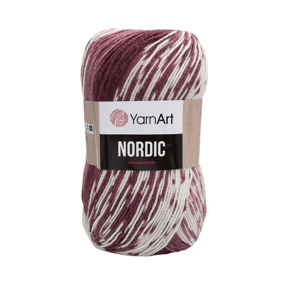 Пряжа YarnArt (ЯрнАрт) Nordic / уп.3 мот. по 150 г, 510м, 665 меланж