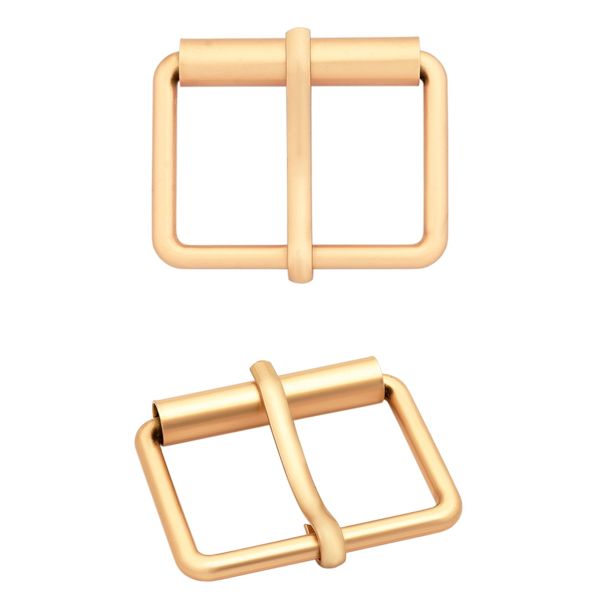 Пряжка прямоугольная 30 мм, металл (Gold Золото матовое), МТ_1864, 6 шт