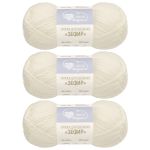 Пряжа Люблю вязать Зефир / уп.3 мот. по 100 г, 295 м, 001 белый