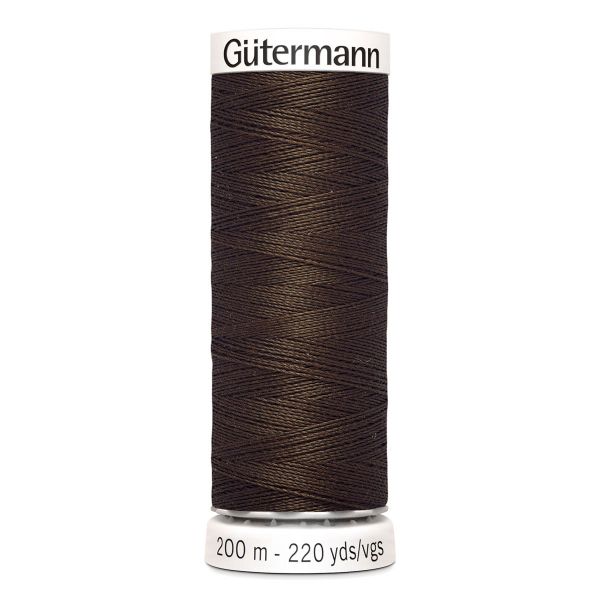 Нитки универсальные Gutermann Sew-all, 200м, 817 глубокий коричневый, 5 катушек