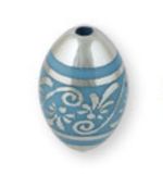 Бусины акрил 20х13 мм, 3 шт, №04 голубой, Zlatka BLM-03