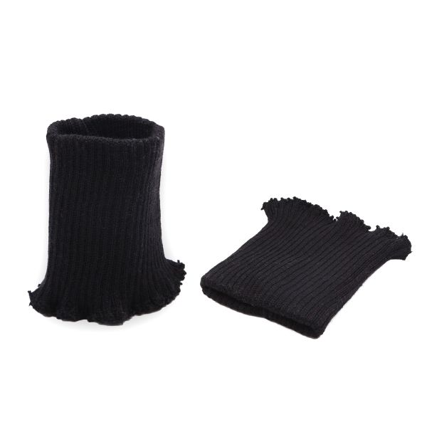 Манжеты трикотажные 8.5х9.5 см, 1 пара, плотные, 004 черный