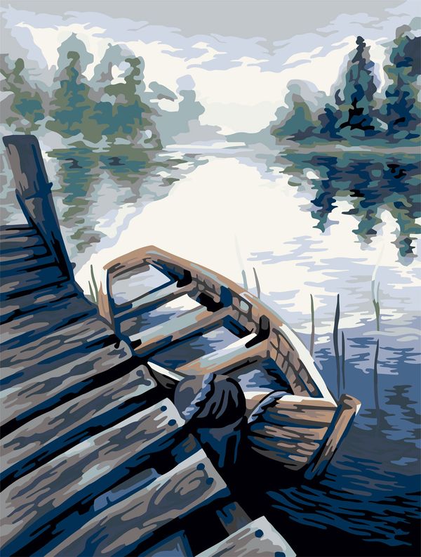 Картина по номерам Фрея, Старый пирс, 40х30 см