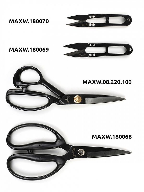Ножницы снипперы для обрезки нитей 11 см S107 Maxwell Black premium, 1 шт
