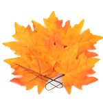 Кленовые листья, 6 шт, 2 Оранжево-красные