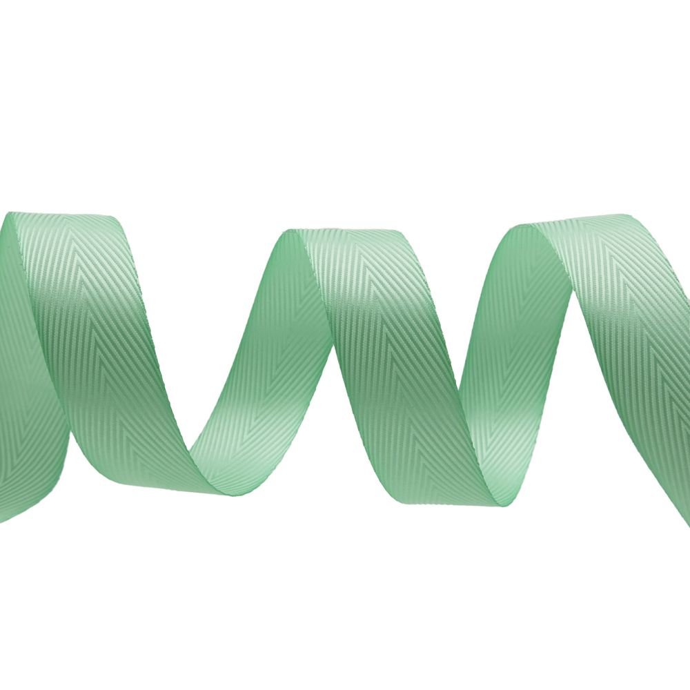 Лента декоративная ёлочка 25.0 мм / 20±1 метров, 62 мятный