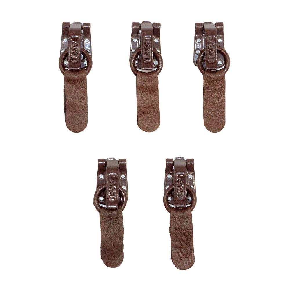 Крючок шубный Amii 50 мм, RAL 8017, 50 шт, св.коричневый