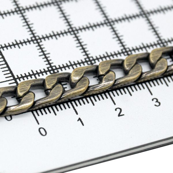 Цепь металл 8х11х5м, 10 м, латунь