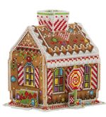 Набор для вышивания нитками Panna, Пряничный домик, 10х12 см
