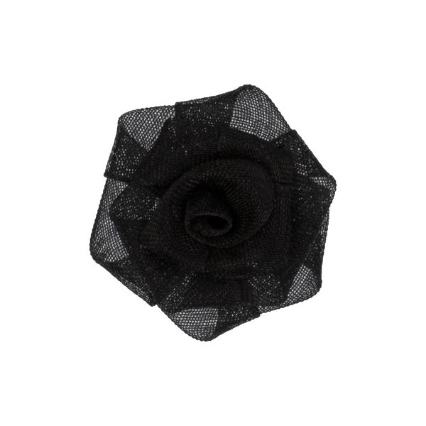 Цветочки пришивные 3х3 см, 6 шт, №112 черный, Blitz 73