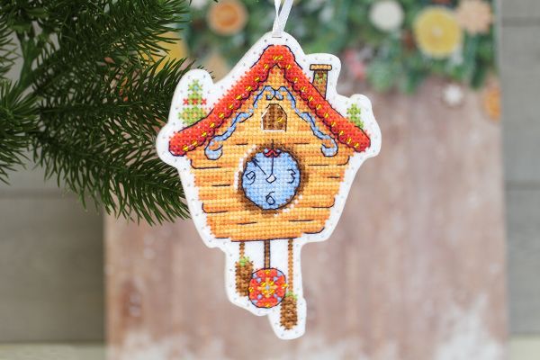 Набор для вышивания нитками МП Студия (Жар-птица), Минуты до праздника, 12х9 см