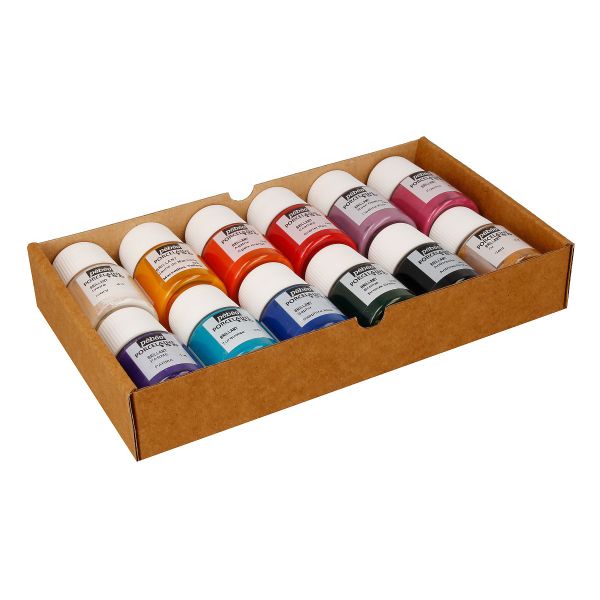 Набор красок Porcelaine 150 Исследование по фарфору и керамике под обжиг 12 цв. 20 мл, 757471 глянцевые 1, Pebeo