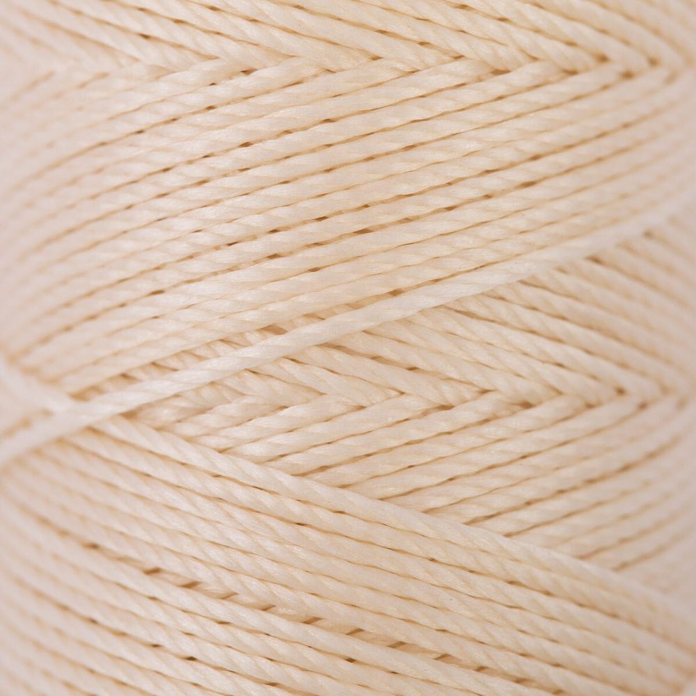 Нитки для кожи вощёные (полиэстер) 0.45х, 40 м, 1 катушка, 006 суровый, LC-005 Промысел