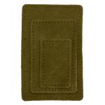 Набор заплаток пришив. из замши, прямоуг-к 4х6,4см, 6х9,6см, 8х12,7см, с перфорацией, 3 шт (33 хаки), 59403