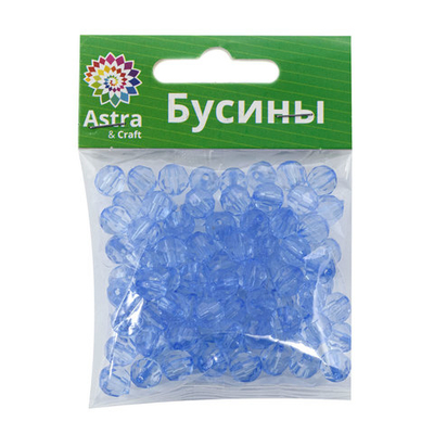 Бусины акрил ⌀8 мм, 25 г, Astra&Craft, 33