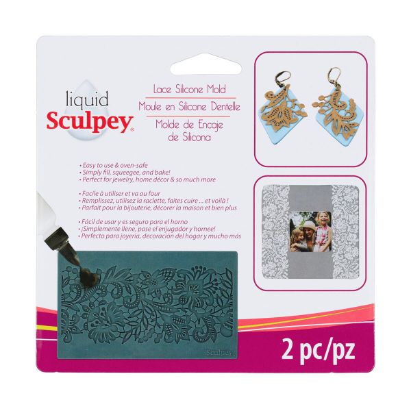 Форма силиконовая для слепков Sculpey Silicone Bakeable Mold-Lace, Sculpey APM56