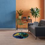 Набор для вышивания нитками Panna KI-7383, Коврик. Земной шар, 68.5х68.5 см