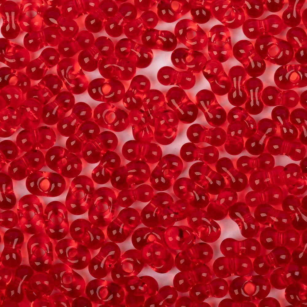 Бисер Preciosa Farfalle 2х4 мм, 50 г, 90070 красный, 321-90001