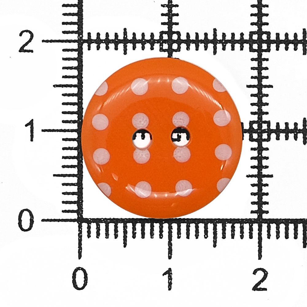 Пуговицы детские Горошек 28L (331 оранжевый) Q7125-FSS, 72 шт